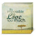 It's impossible to love too much | Inspirational Quote | Robert Clancy